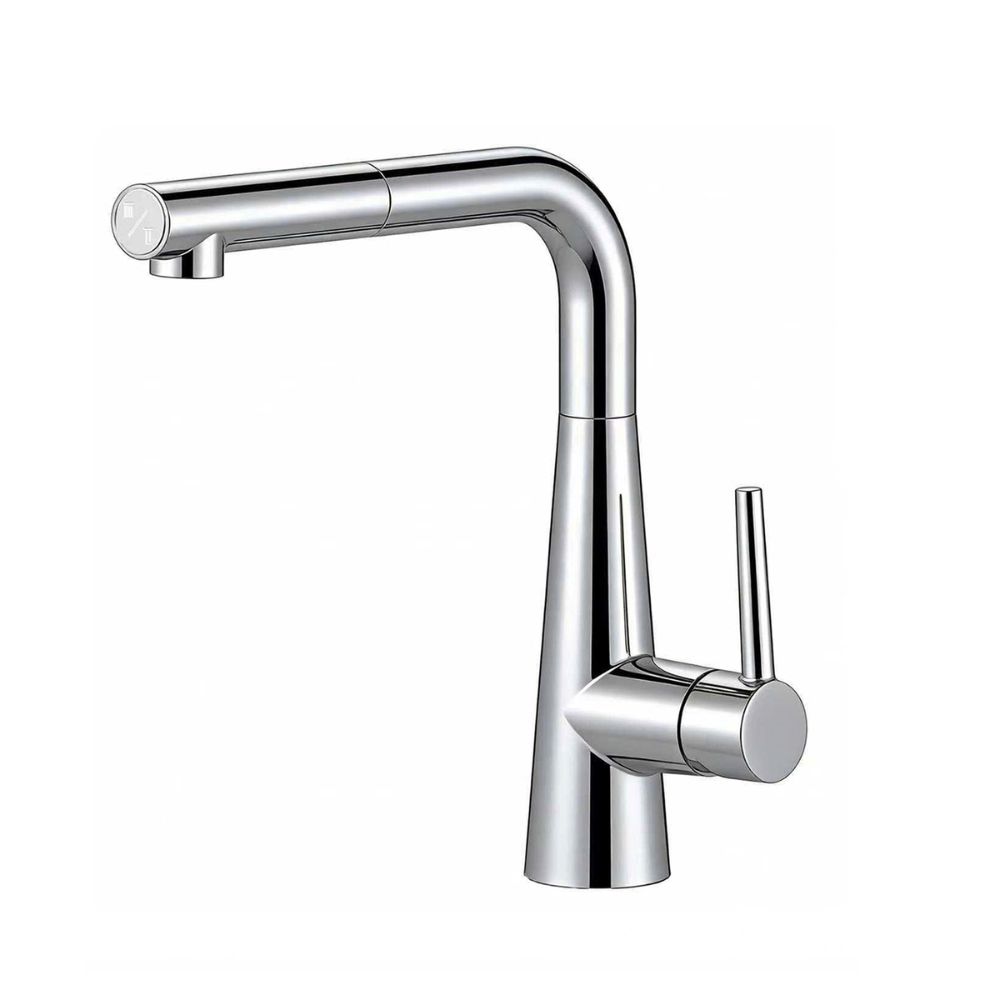 Vòi chậu bếp nóng lạnh dây rút MOZA Kluger KLF0013SC