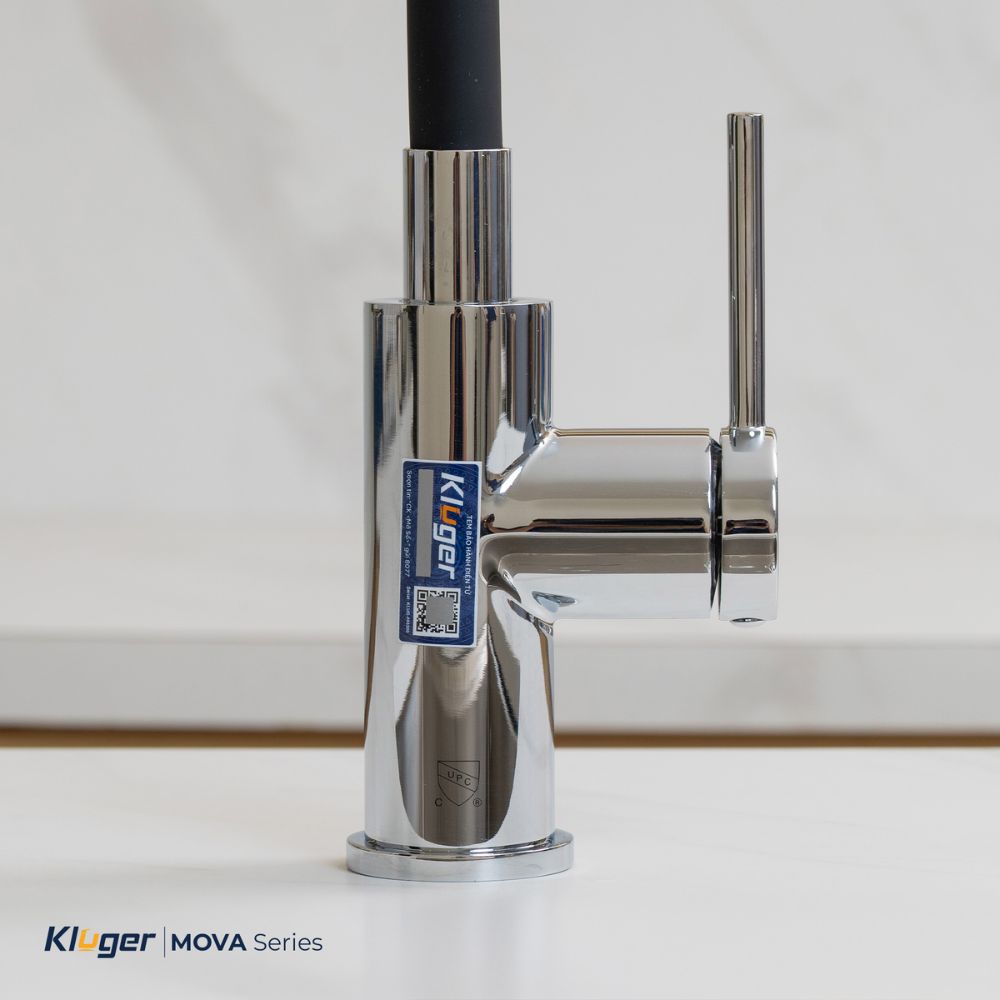 Vòi chậu bếp nóng lạnh cần mềm MOVA Kluger KLF0015B