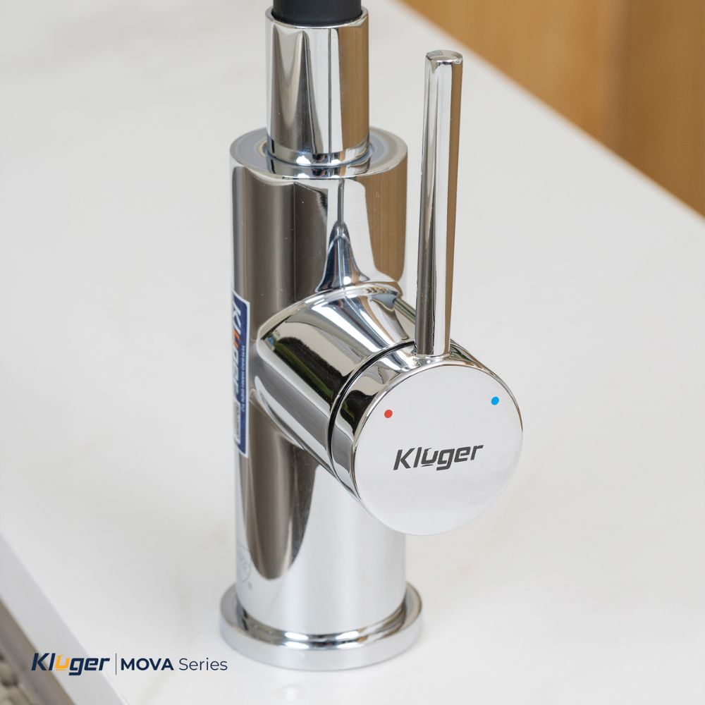 Vòi chậu bếp nóng lạnh cần mềm MOVA Kluger KLF0015B
