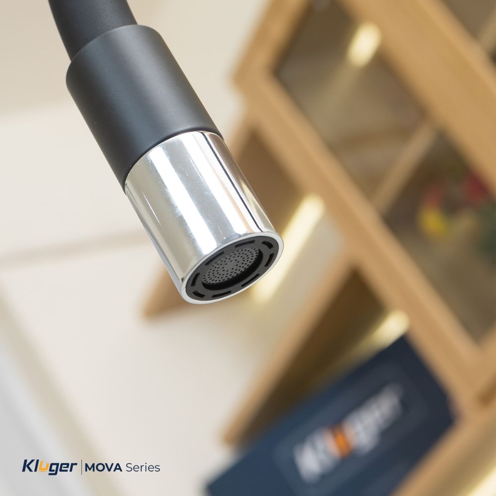 Vòi chậu bếp nóng lạnh cần mềm MOVA Kluger KLF0015B