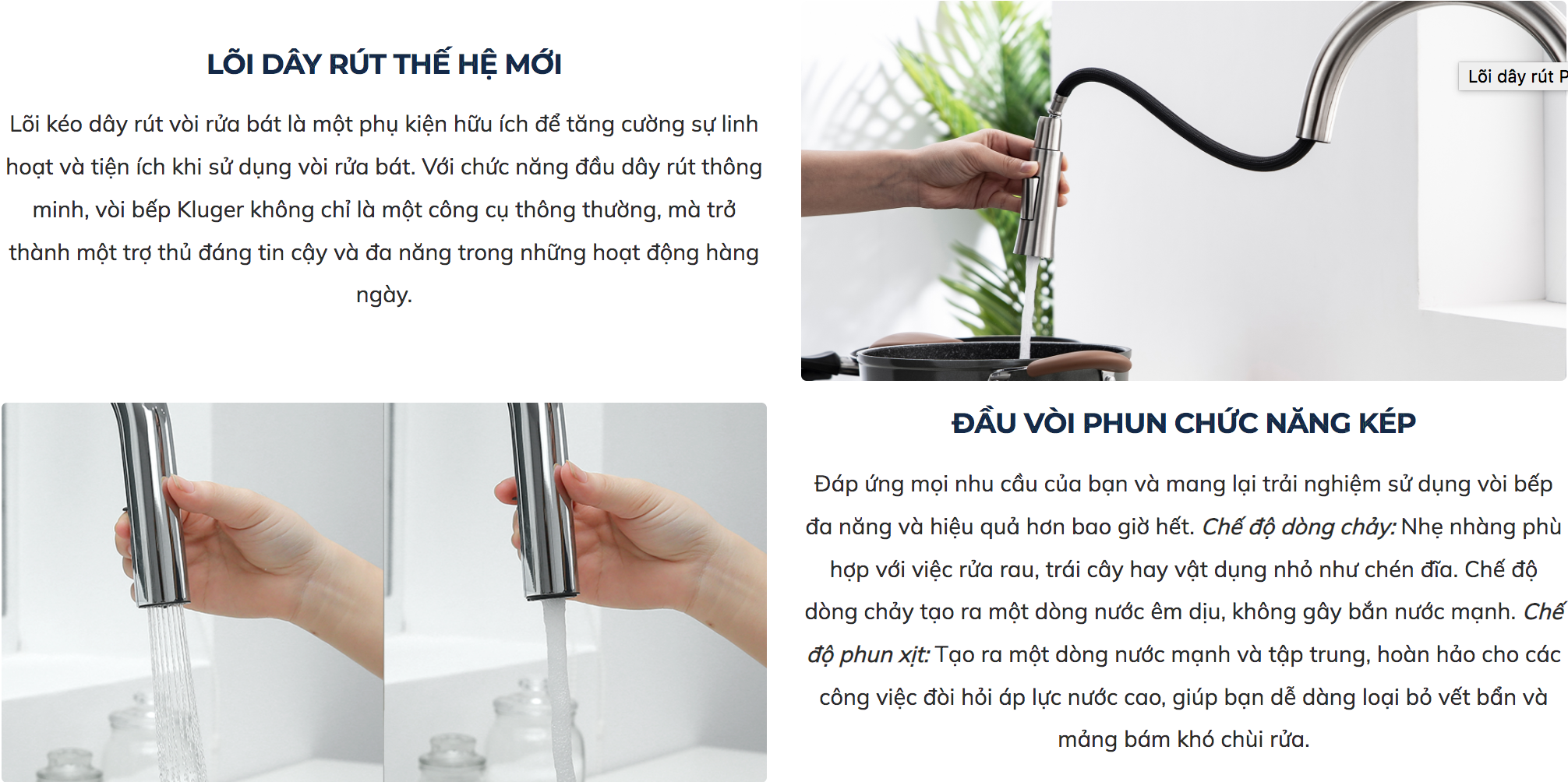 Vòi chậu bếp LEO KLUGER KLF0015C