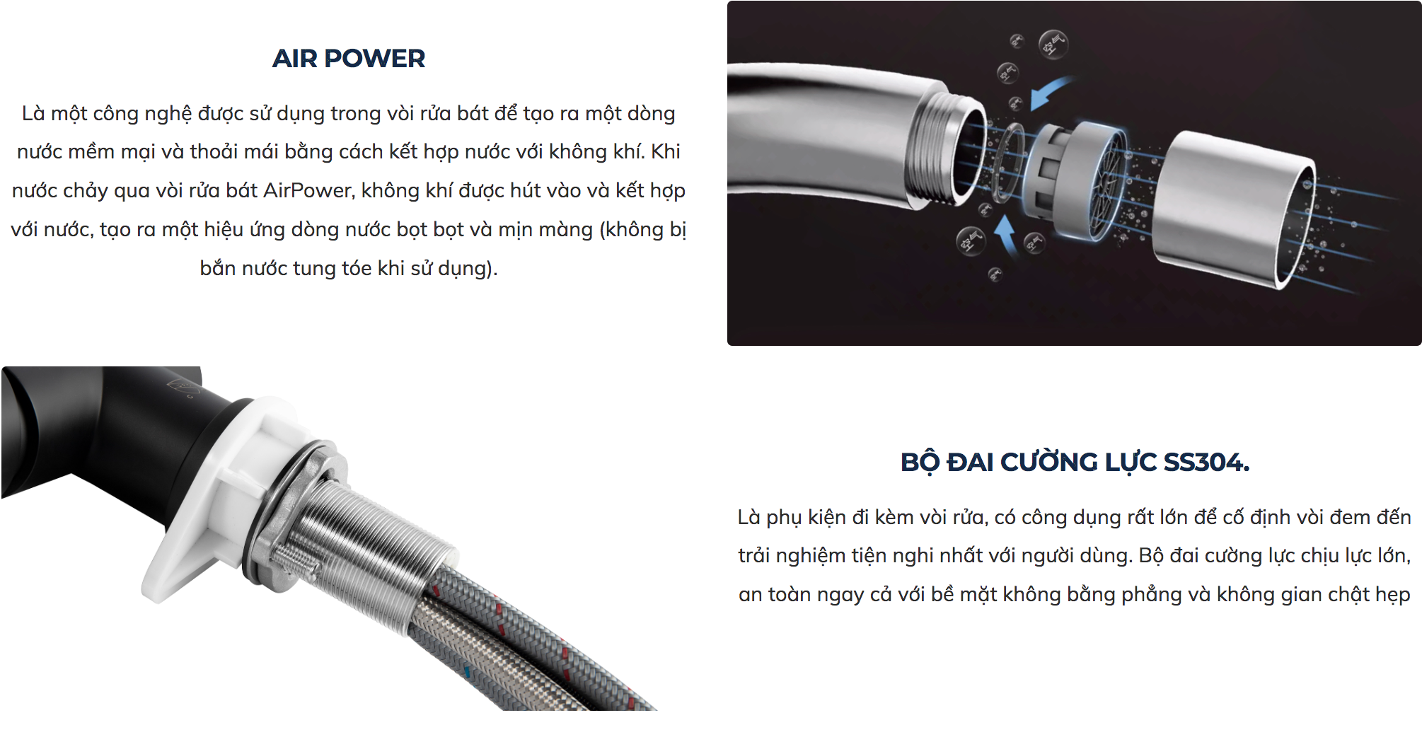 Vòi chậu bếp GRACE Kluger KLF0016B (KLF0016C)