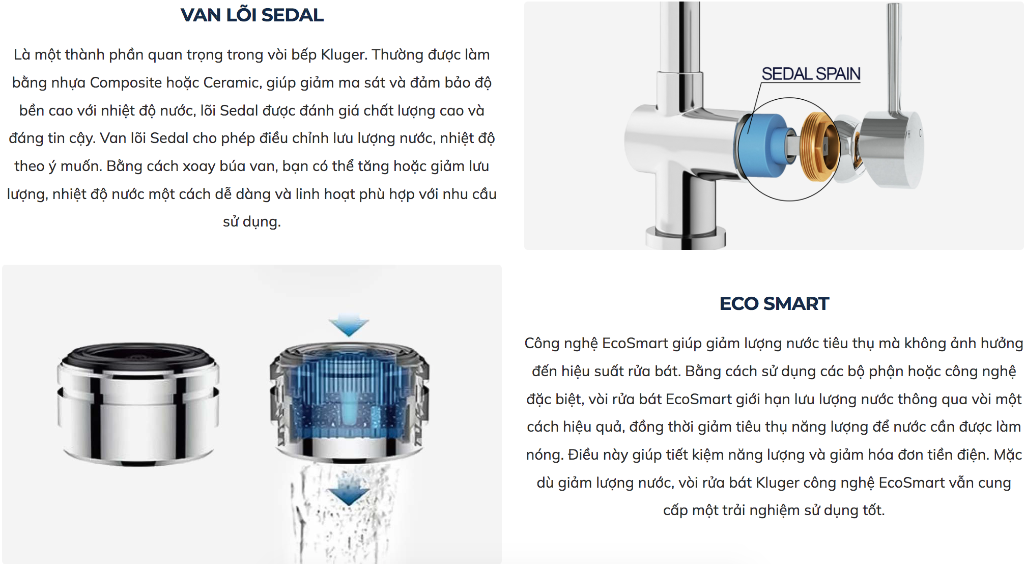 Vòi chậu bếp GRACE Kluger KLF0016B (KLF0016C)
