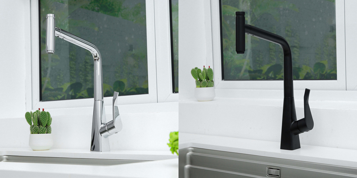 Vòi rửa chén dây rút GRACE Kluger KLF0016B (KLF0016C)