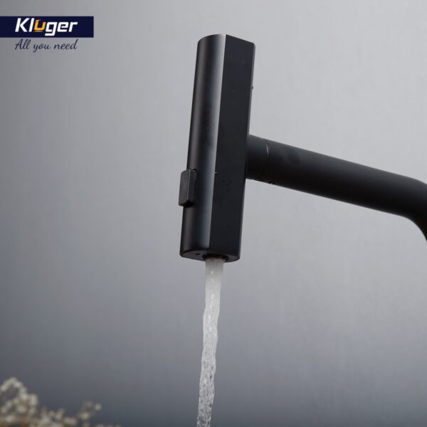 Vòi bếp nóng lạnh dây rút RAIN KLUGER KLF0018B / KLF0018S