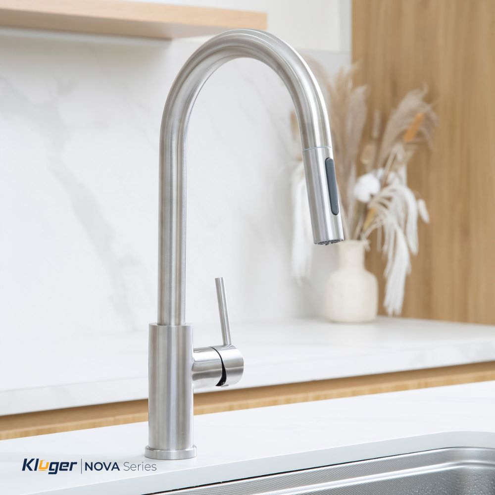 Vòi chậu bếp nóng lạnh dây rút NOVA KLUGER KLF0030S