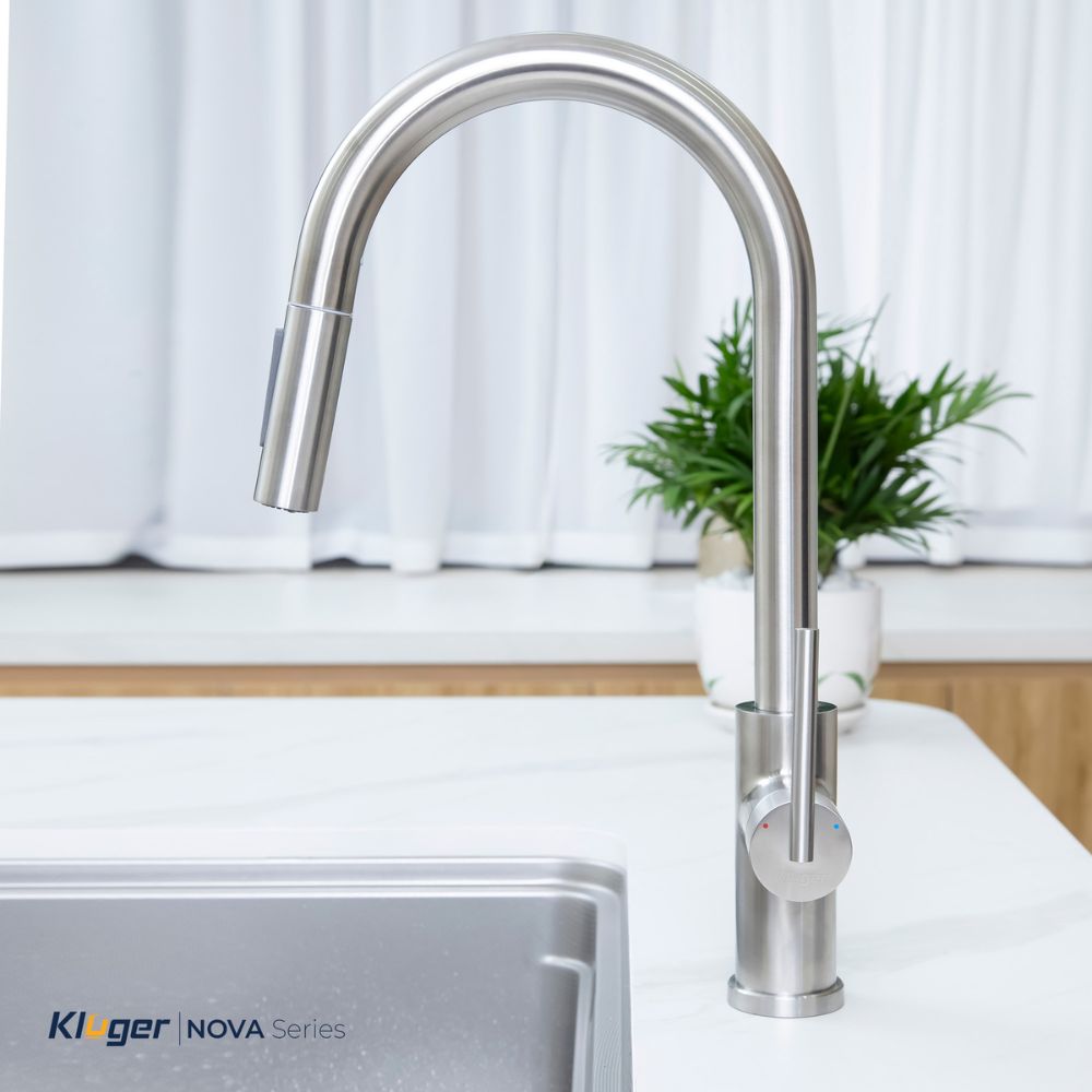 Vòi chậu bếp nóng lạnh dây rút NOVA KLUGER KLF0030S
