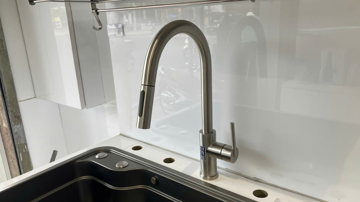 Vòi chậu bếp nóng lạnh dây rút NOVA KLUGER KLF0030S