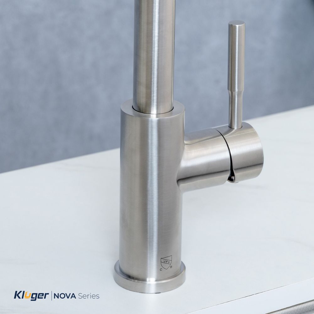 Vòi chậu bếp KLUGER KLF0031S / KLF0031SC nóng lạnh dây rút NOVA