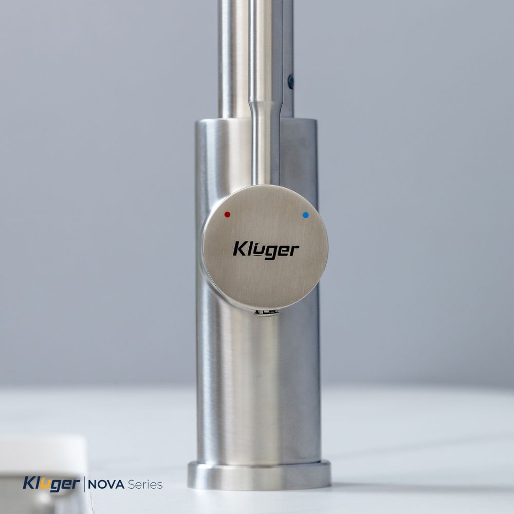 Vòi chậu bếp KLUGER KLF0031S / KLF0031SC nóng lạnh dây rút NOVA