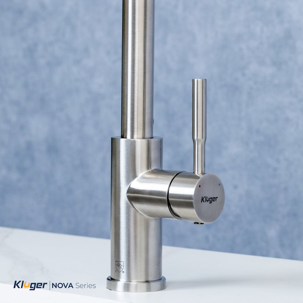 Vòi chậu bếp KLUGER KLF0031S / KLF0031SC nóng lạnh dây rút NOVA