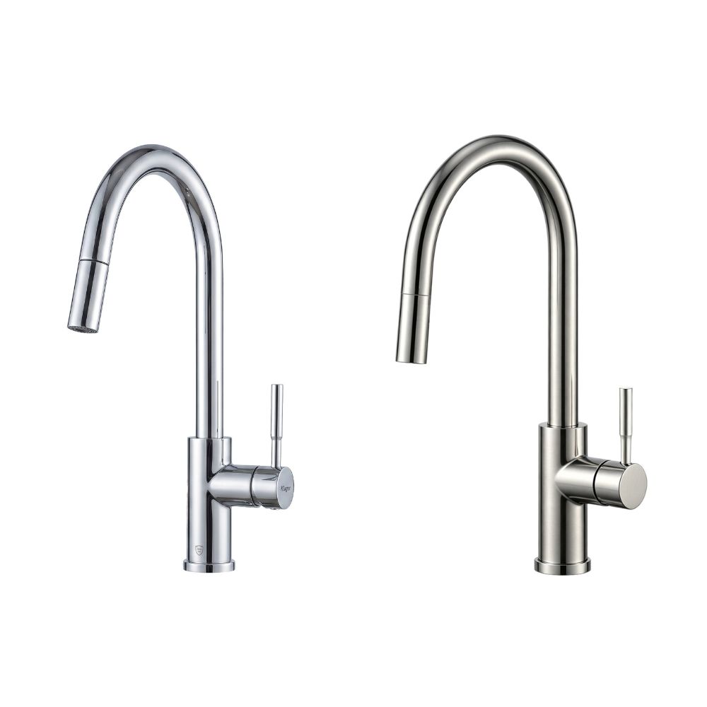 Vòi chậu bếp KLUGER KLF0031S / KLF0031SC nóng lạnh dây rút NOVA