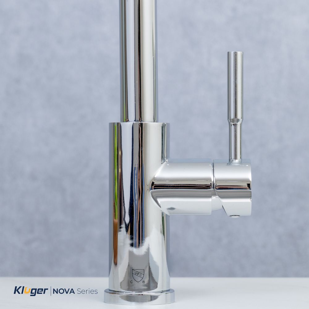 Vòi chậu bếp KLUGER KLF0031S / KLF0031SC nóng lạnh dây rút NOVA