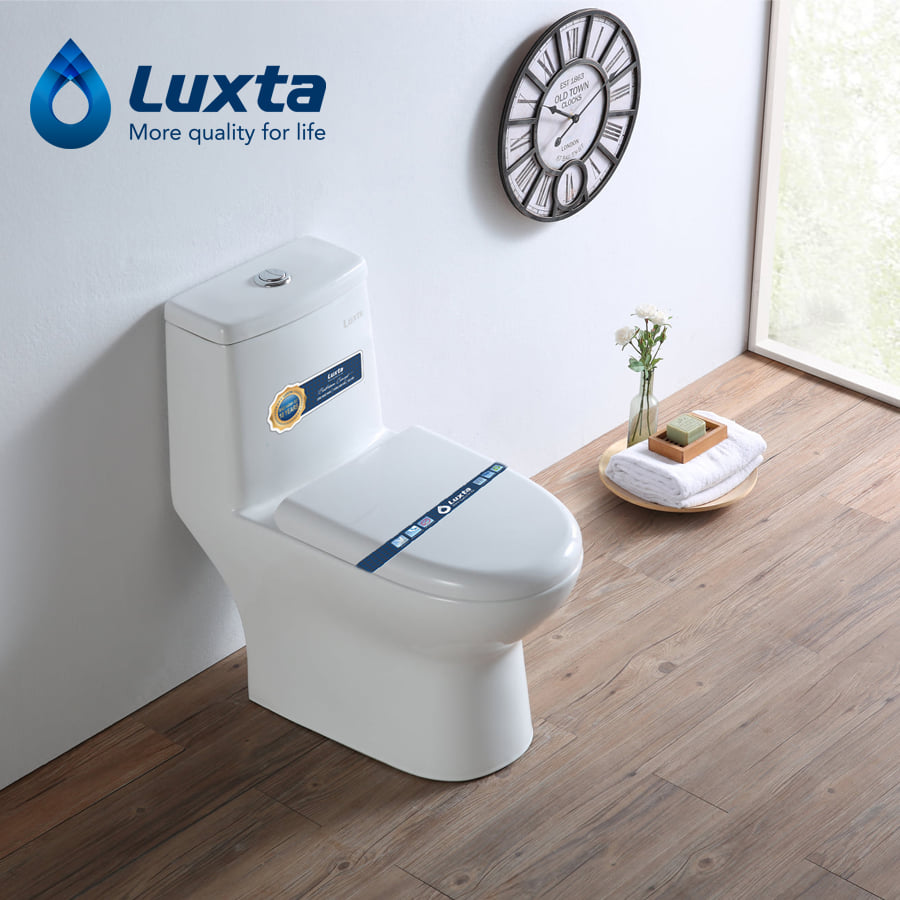 Bồn cầu 1 khối LUXTA LT-101 nắp êm