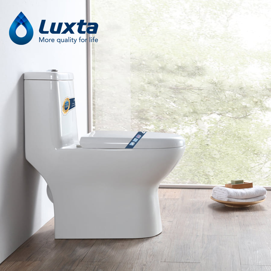 Bồn cầu 1 khối LUXTA LT-101 nắp êm