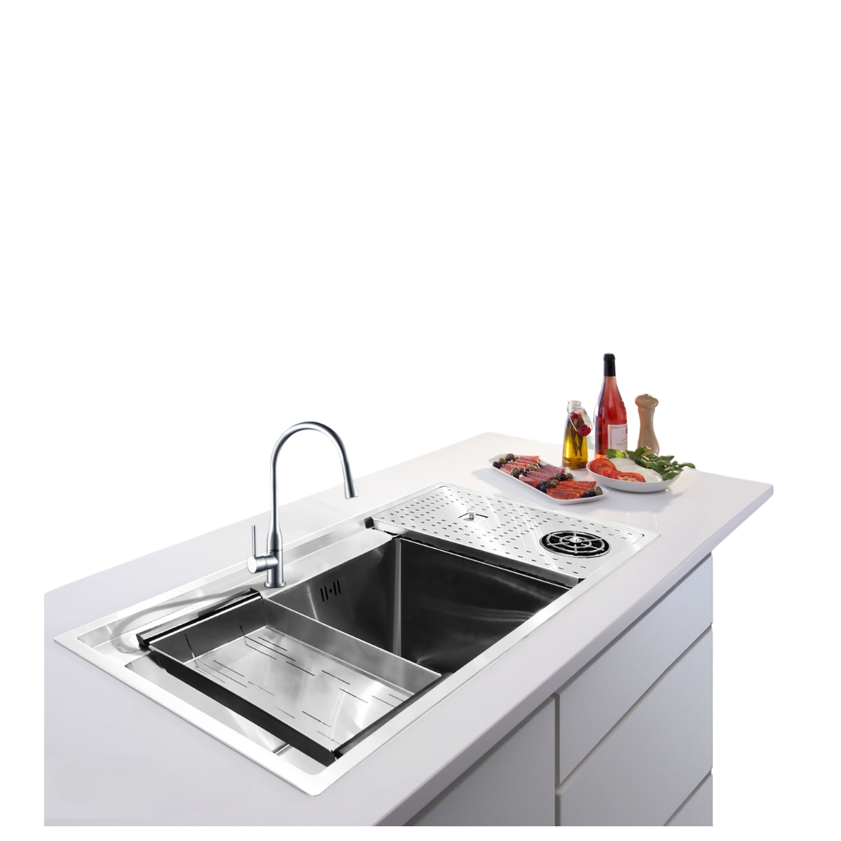 Chậu rửa chén 1 hố Luxta LC8949-3.0