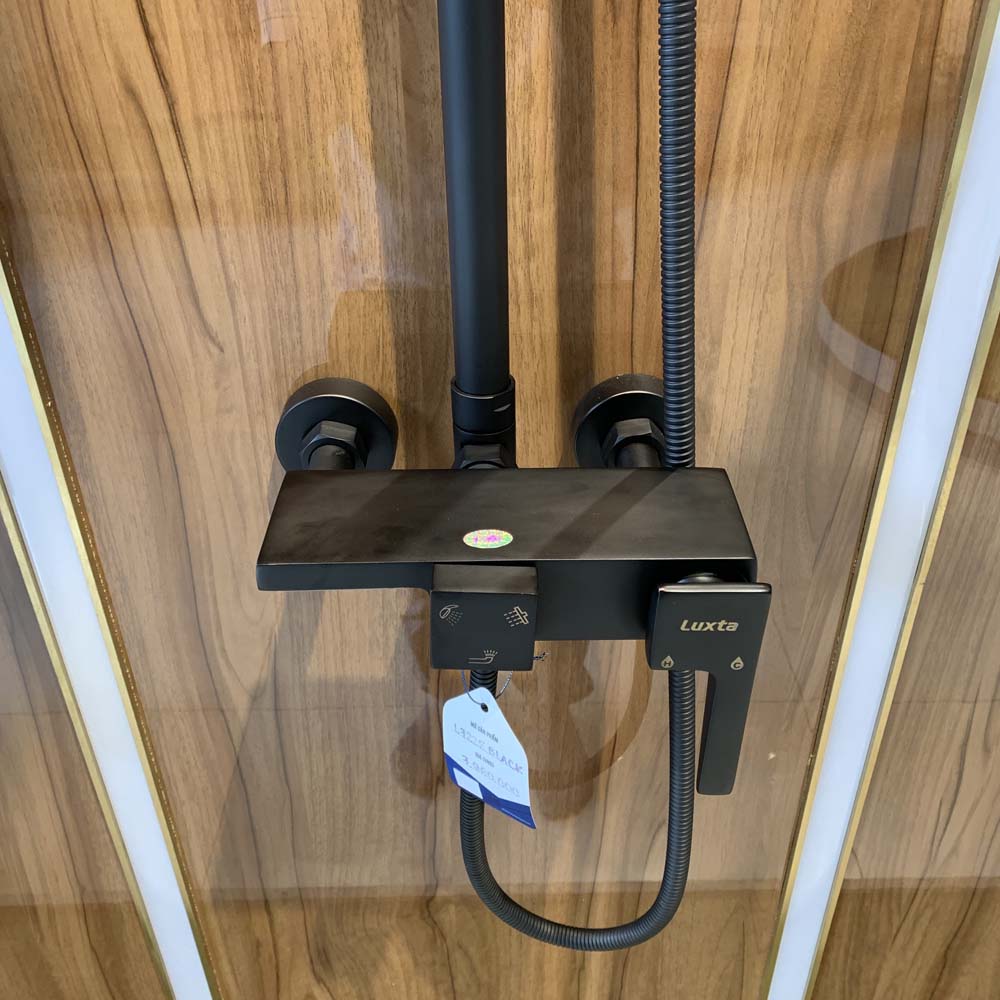 Bộ sen tắm cây đứng nóng lạnh Luxta L7225-Black
