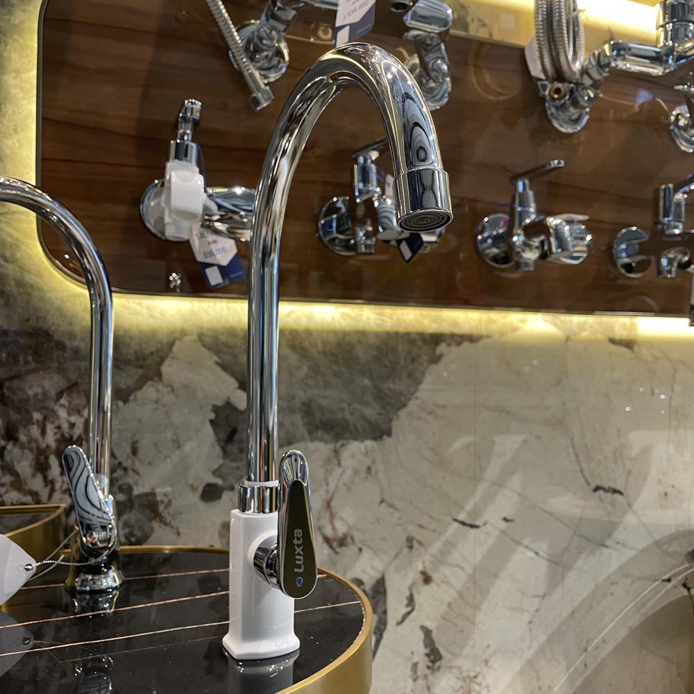 Vòi rửa chén Luxta L3114WT3 sơn tĩnh điện