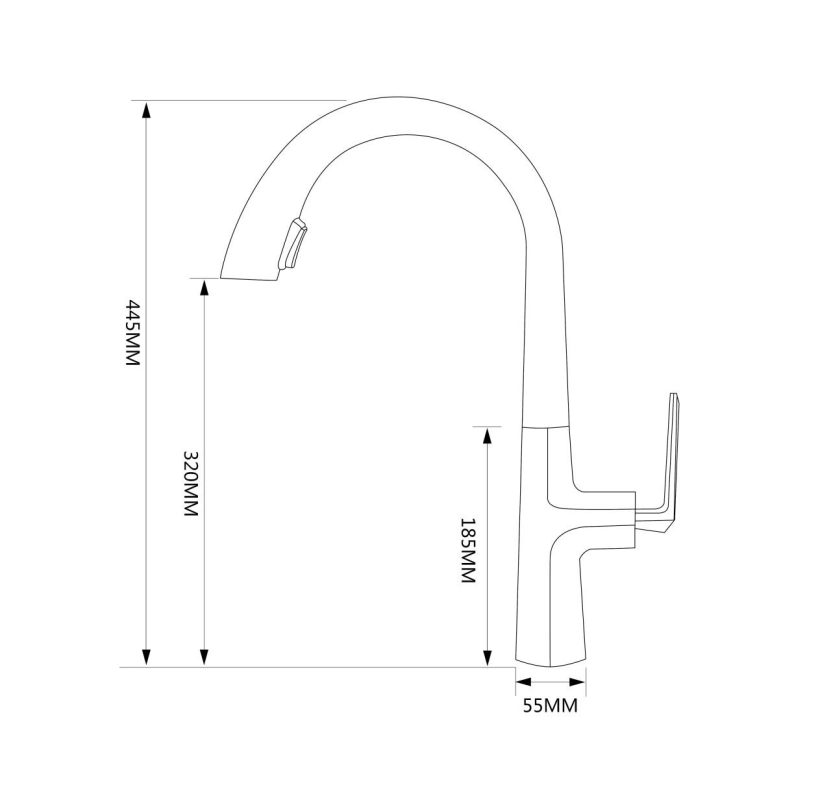 Vòi bếp nóng lạnh Luxta L3221