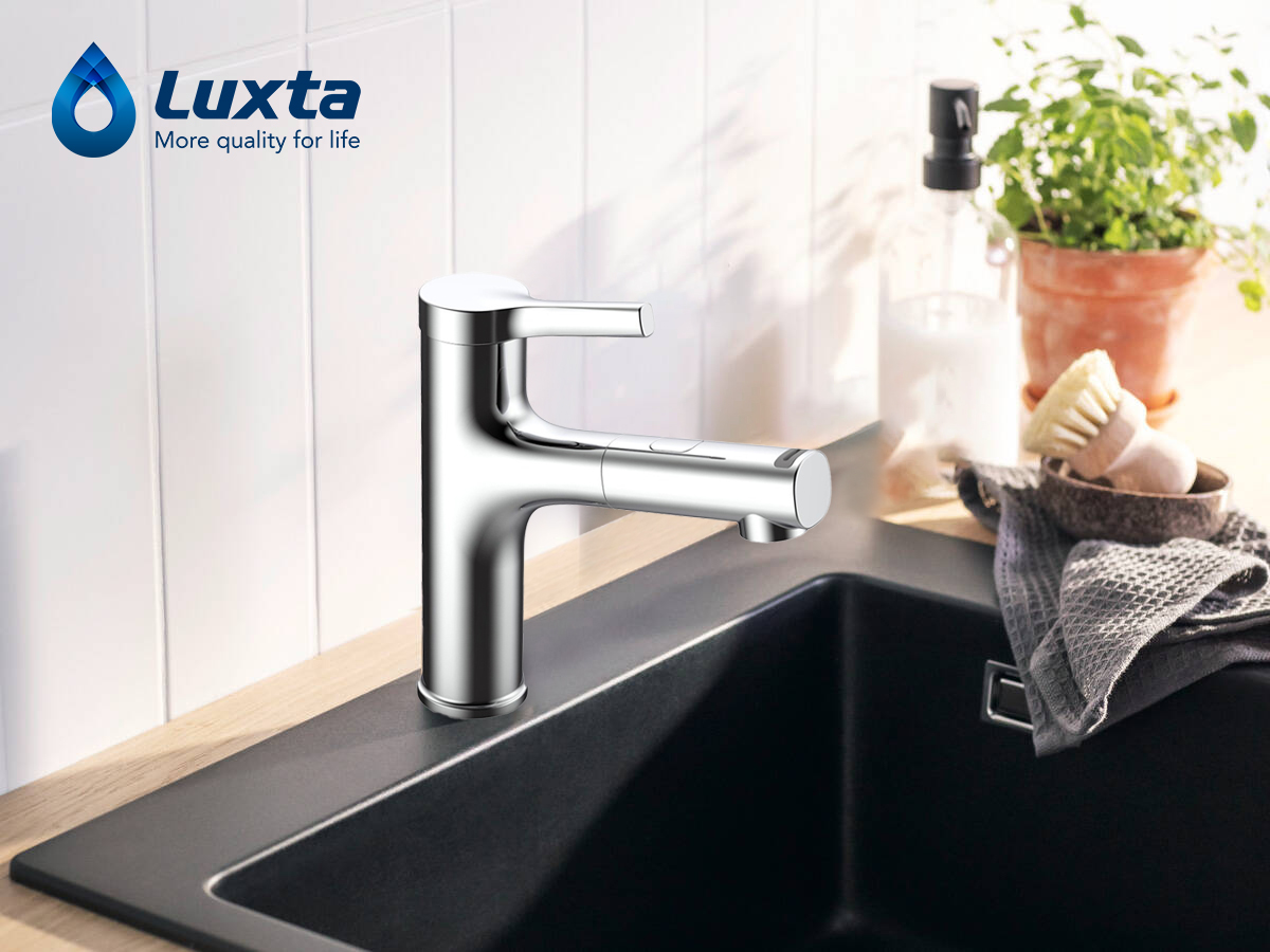 Vòi rửa chén nóng lạnh đa năng Luxta L3227