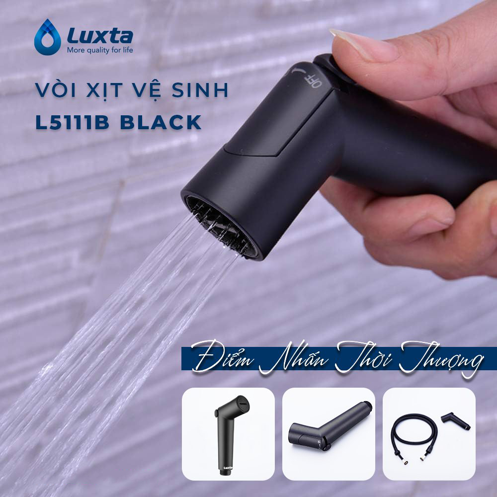 Vòi xịt vệ sinh Luxta L5111-Black