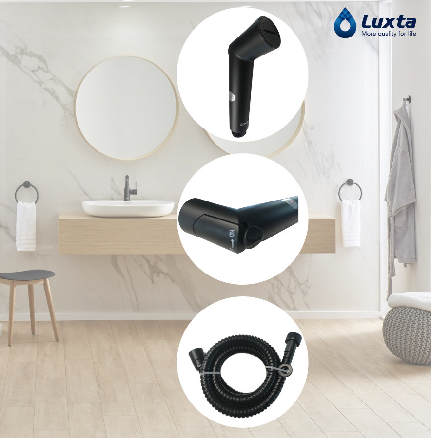 Vòi xịt vệ sinh Luxta L5111-Black