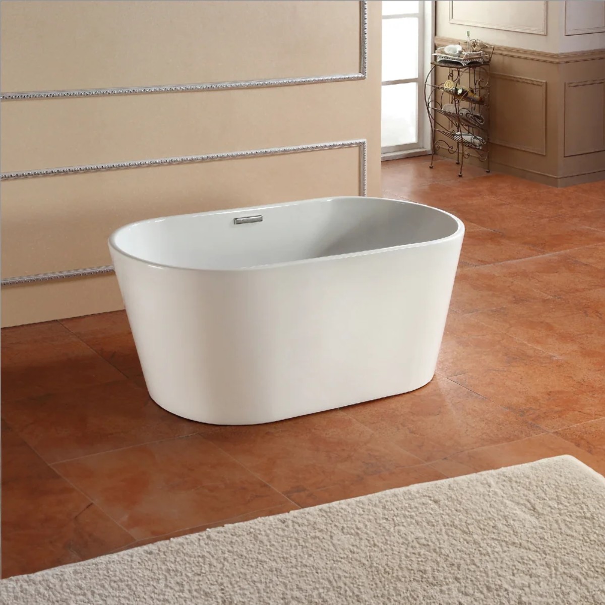 Bồn tắm nằm đặt sàn MANHATTAN MO-6023F(W)