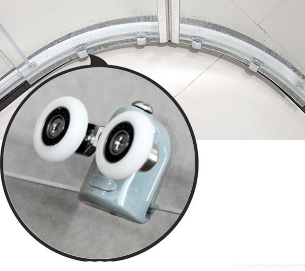 Phòng tắm đứng vách kính tròn cửa lùa MANHATTAN ME4142-1000x1000