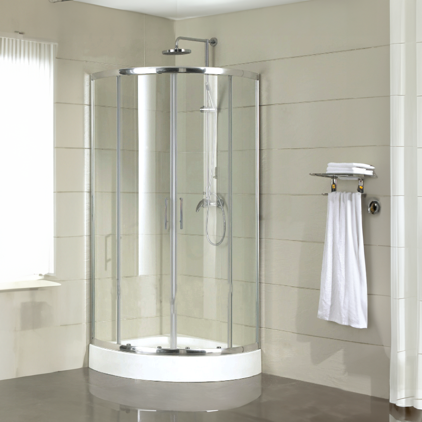 Phòng tắm đứng vách kính tròn cửa lùa MANHATTAN ME4142-1000x1000