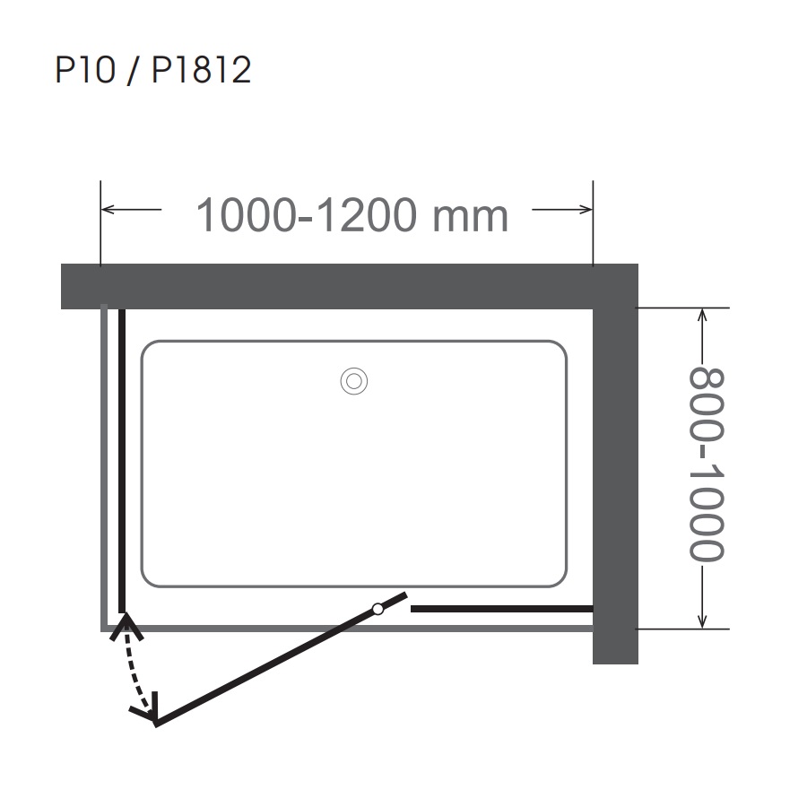 Phòng tắm đứng vách kính vuông MANHATTAN MW1231-1000x1000