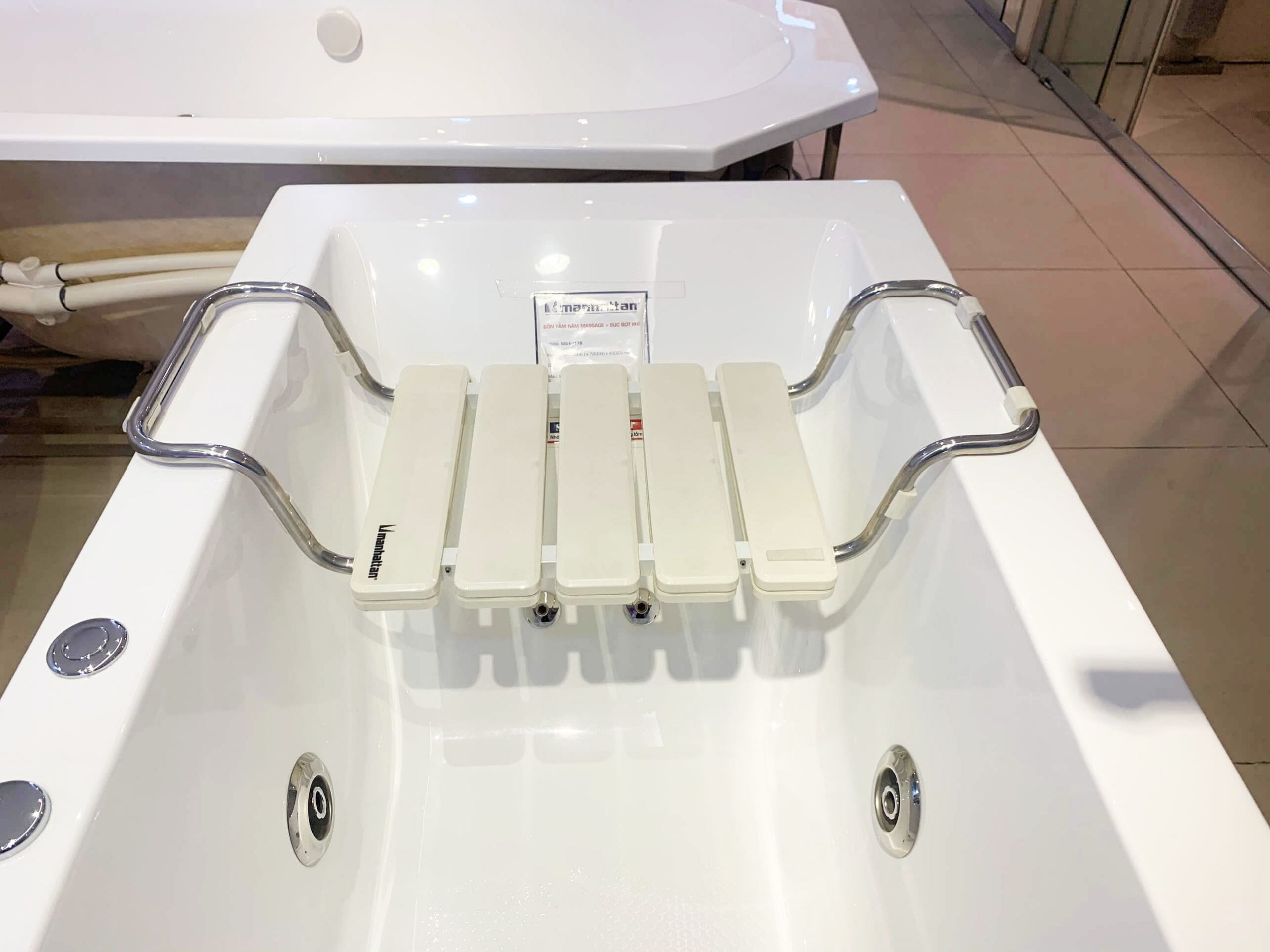 Ghế phòng tắm cho bồn tắm nằm MANHATTAN MBS-01