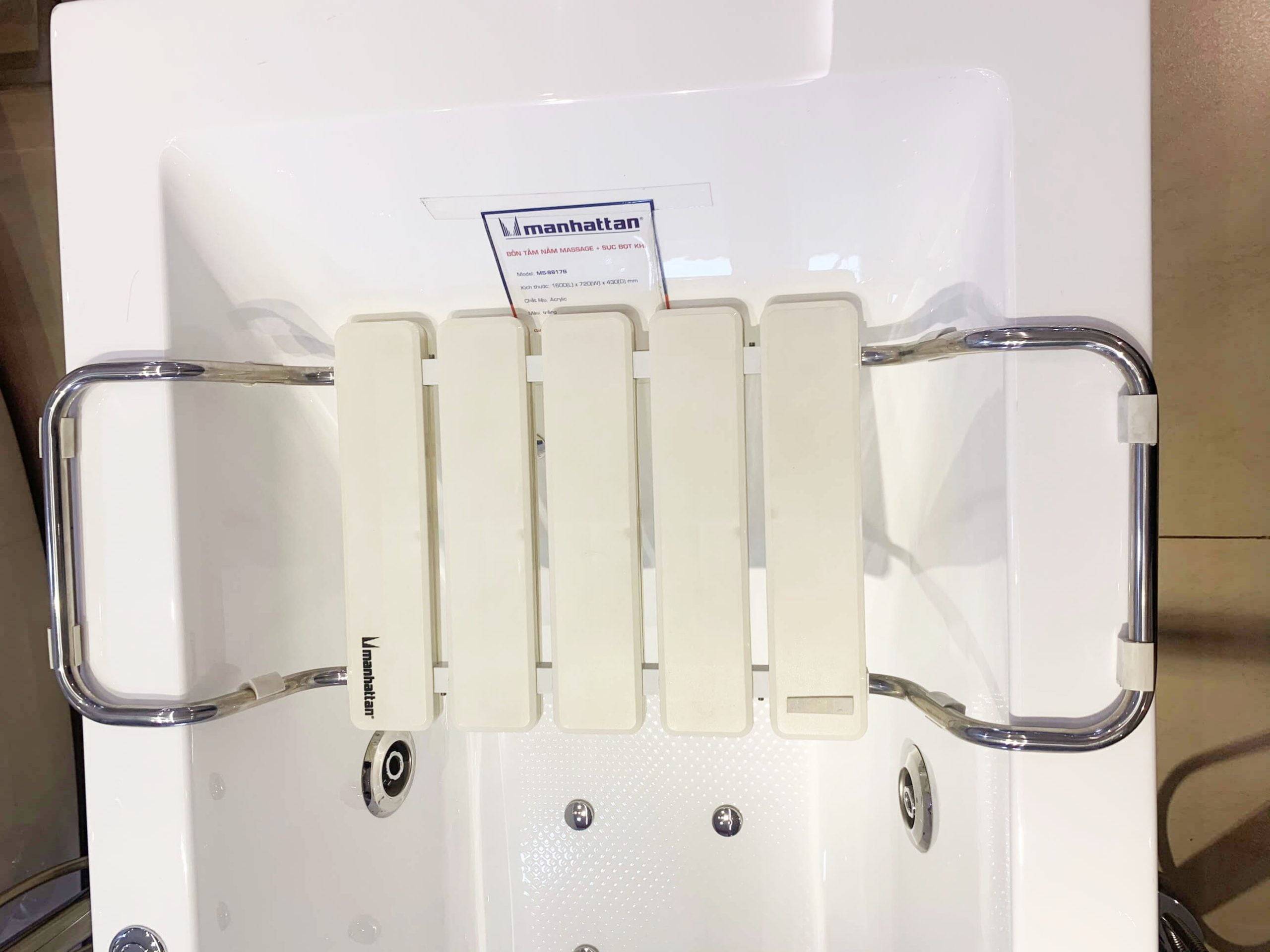 Ghế phòng tắm cho bồn tắm nằm MANHATTAN MBS-01