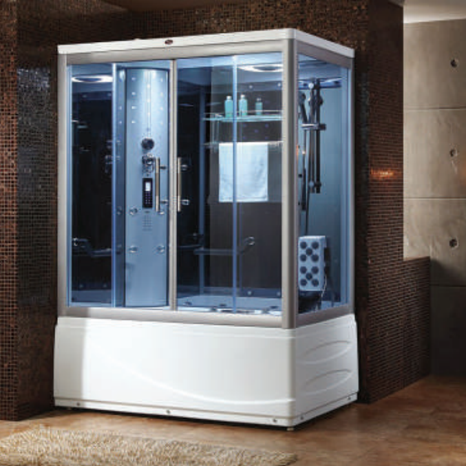 Phòng tắm massage xông hơi đặt góc trái MANHATTAN M8823