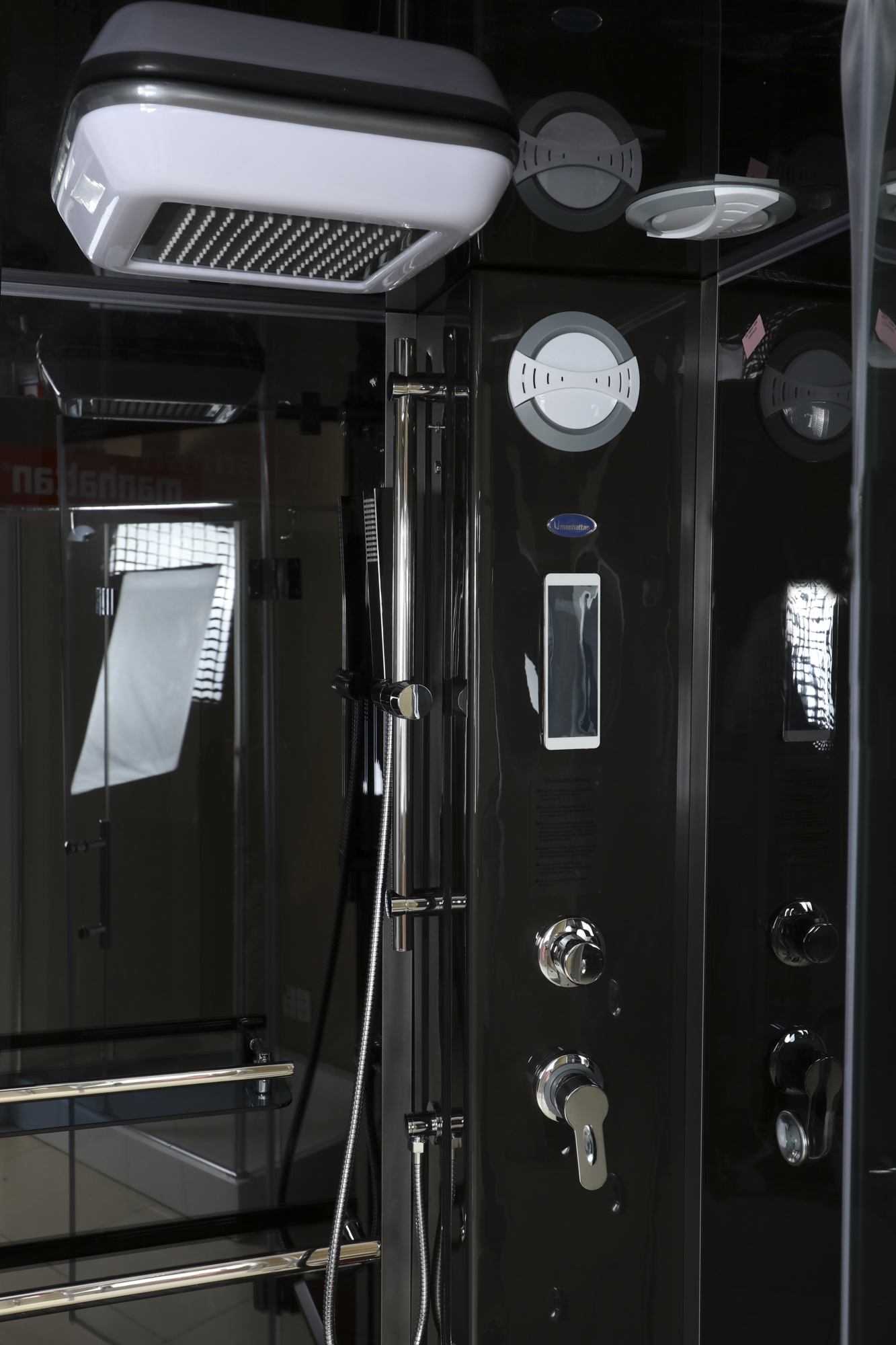 Phòng tắm massage xông hơi đặt góc MANHATTAN M8850