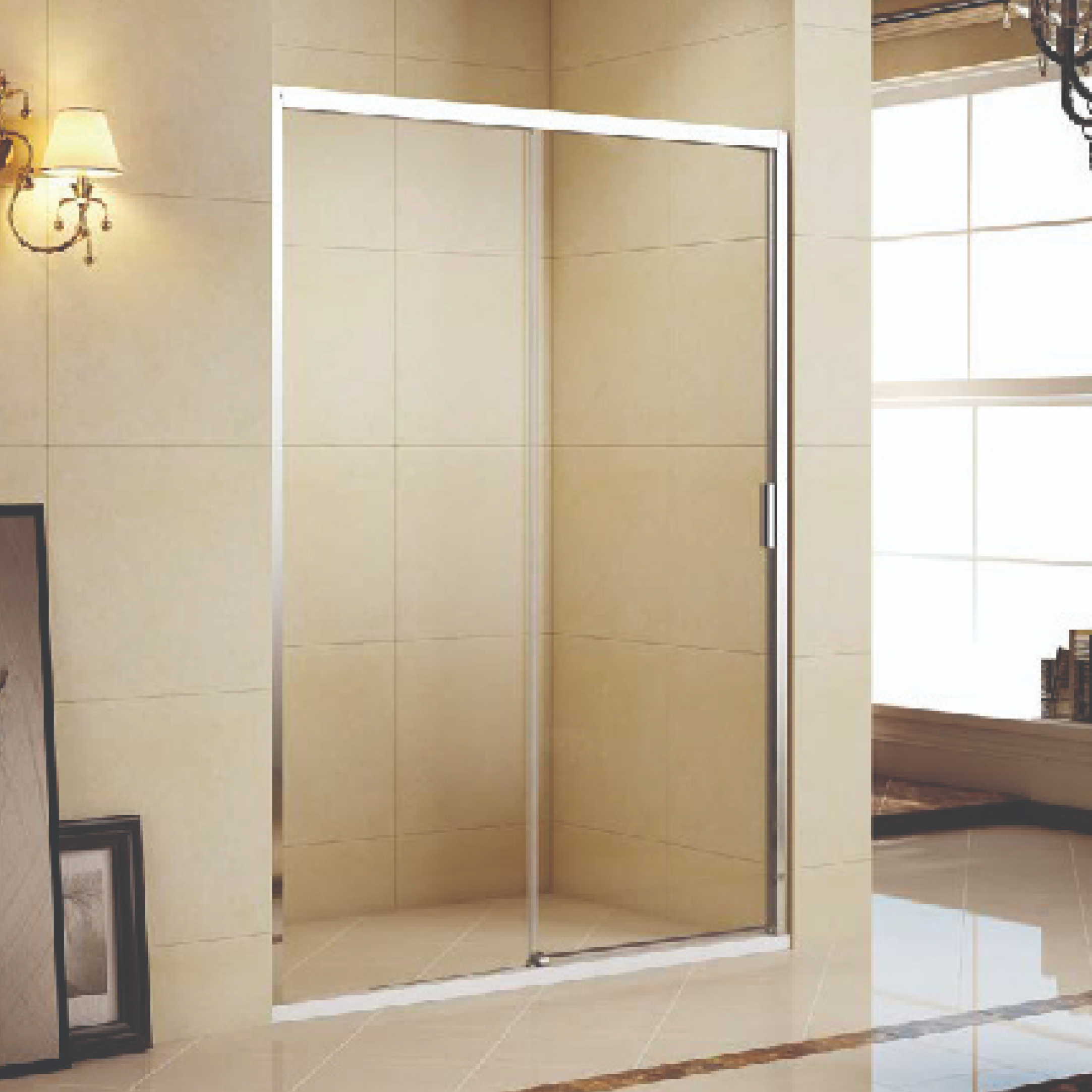 Vách kính phòng tắm cửa lùa MANHATTAN M06121