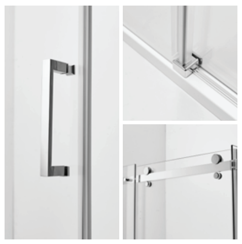 Vách kính phòng tắm cửa lùa MANHATTAN M08121