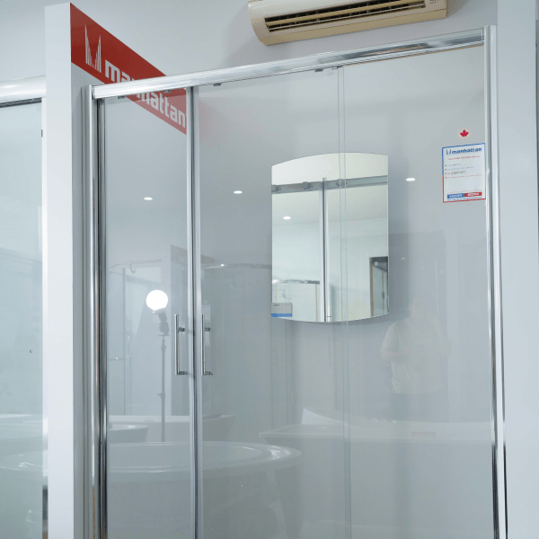 Vách kính phòng tắm cửa lùa MANHATTAN ME6132-1
