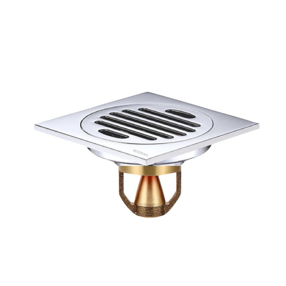 Phễu thoát sàn vuông 10x10cm MERDRAIN MD-S5003