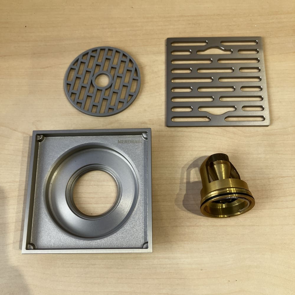 Phễu thoát sàn vuông 10x10cm MERDRAIN MD-S7053