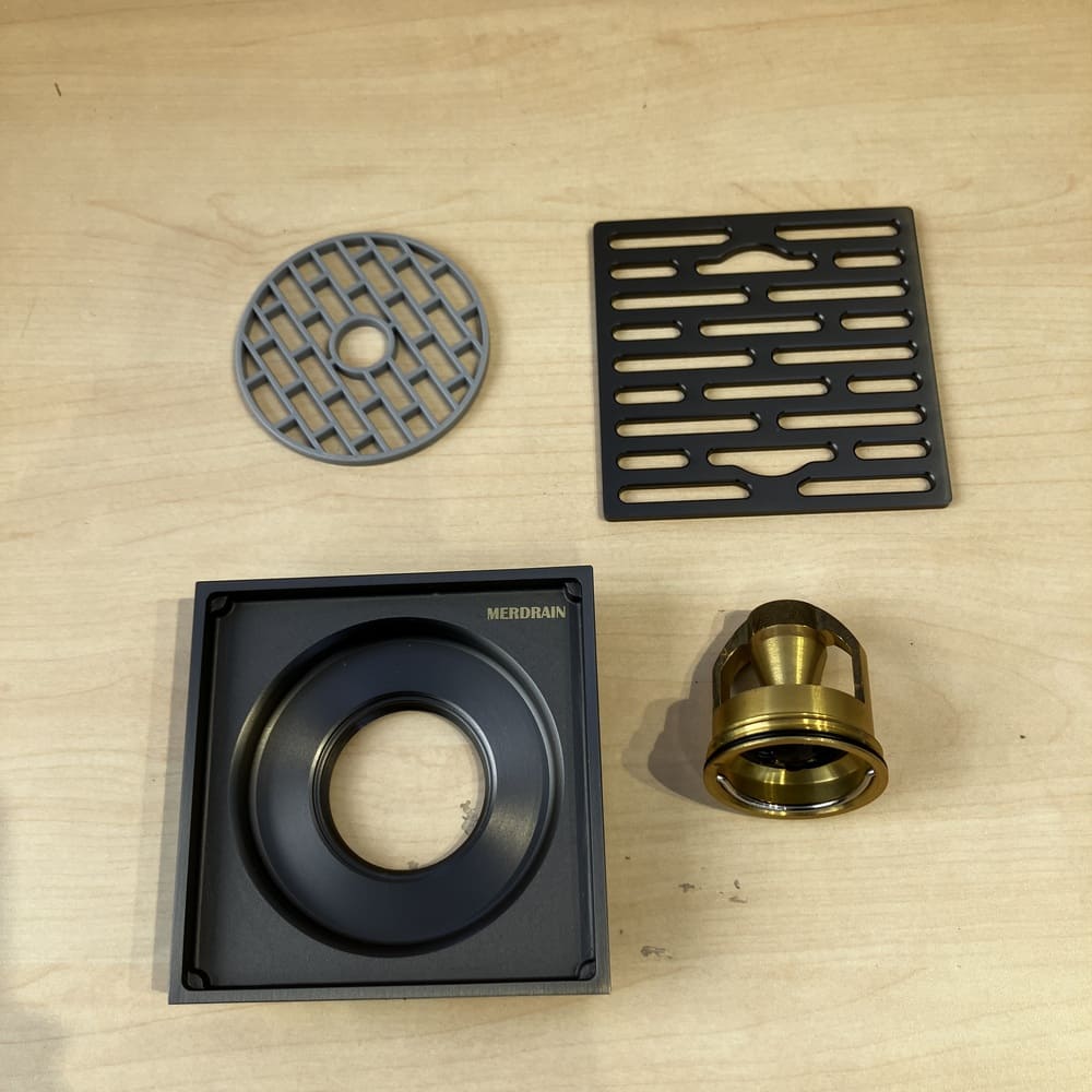 Phễu thoát sàn vuông 10x10cm MERDRAIN MD-S7053