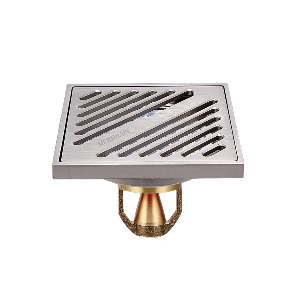 Phễu thoát sàn vuông 10x10cm MERDRAIN MD-S7063