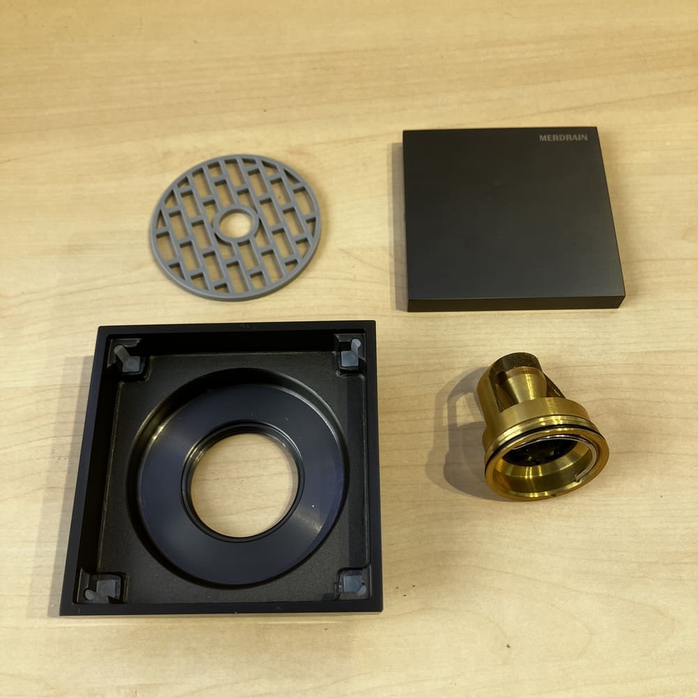 Phễu thoát sàn lát gạch 10x10cm MERDRAIN MD-S8012