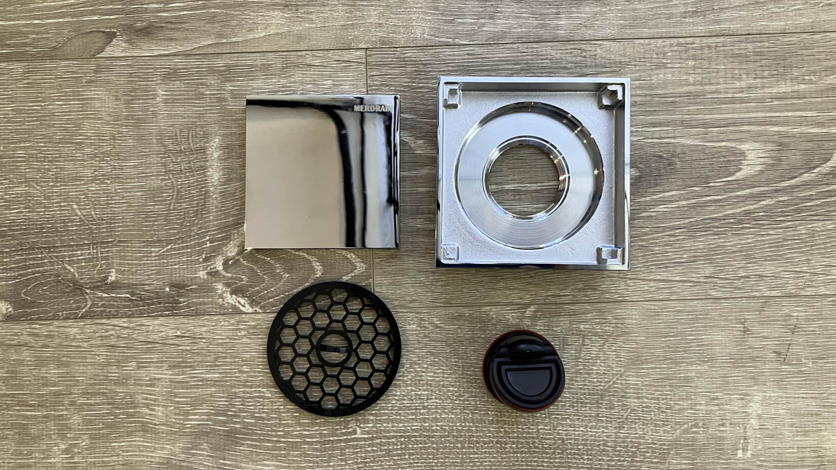 Phễu thoát sàn 10x10cm MERDRAIN MD-S8013