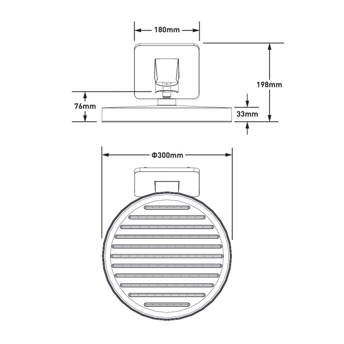 Đầu sen tròn MOEN MR23012BL