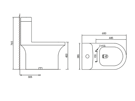 Bồn cầu 1 khối MOEN SW0112C nắp êm