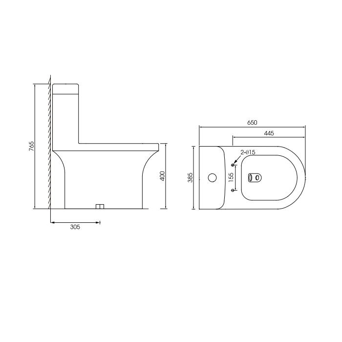 Bồn cầu 1 khối MOEN SW0116C nắp êm