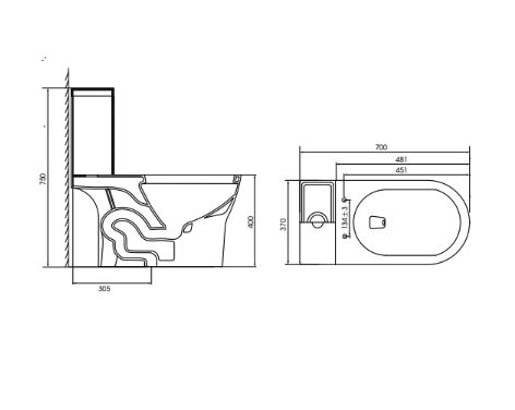 Bồn cầu 1 khối MOEN SW0142C nắp êm