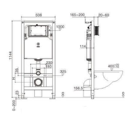 Két nước âm tường MOEN SW8001C