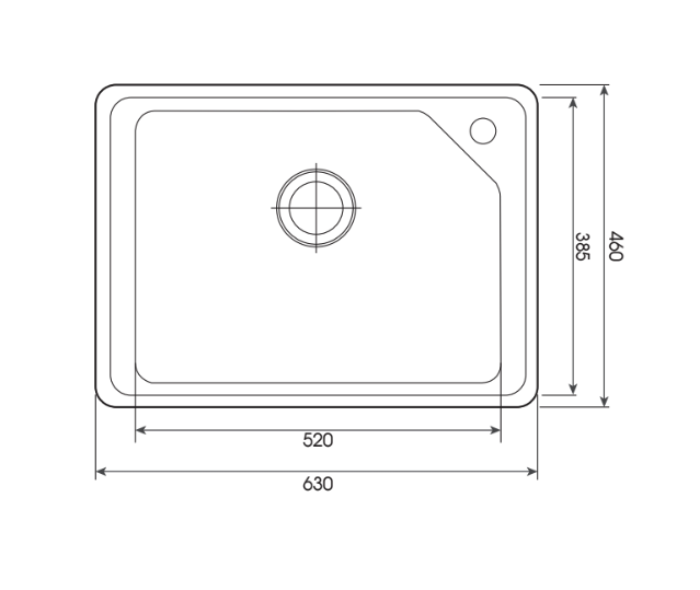 Chậu rửa chén 1 hộc MOEN 22173