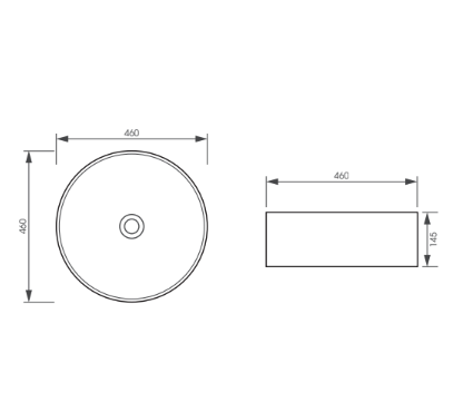 Chậu lavabo đặt bàn MOEN BC9903-140